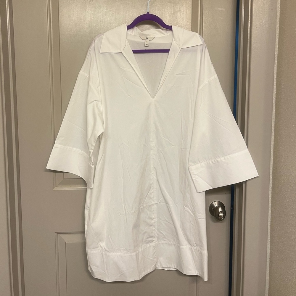 NWOT Banana Republic Cruz Poplin Mini Dress in 100% Cotton - Picture 3 of 14
